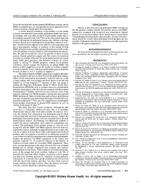 File:Ann Surg 2021 - PAMPer trial blood vs crystalloid in trauma.pdf