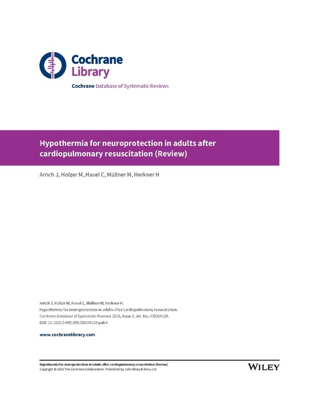 File:Arrich 2016 Cochrane - Hypothermia after arrest.pdf