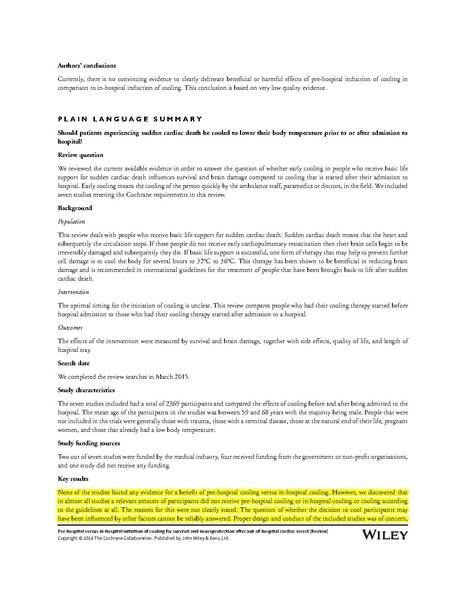 File:Arrich 2016 Cochrane - In hospital vs out of hospital cooling.pdf