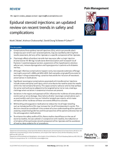 File:Bicket - Epidural steroid injections an updated review.pdf