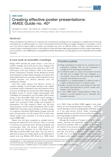 File:Creating effective poster presentations AMEE Guide no 40.pdf
