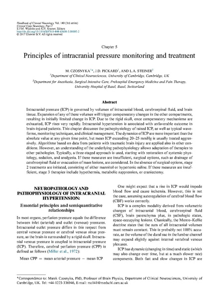 File:Czosnyka 2017 Handbook of Clin Neurology - Increased ICP Management.pdf