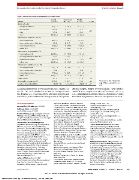 File:Deiner AMA 2017 - Intraop dexmedetomidine not prevent delirium.pdf