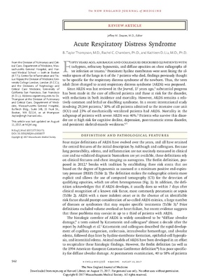Drazen NEJM 2017 - Acute Respiratory Distress Syndrome.pdf