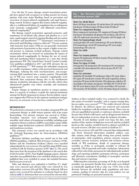 File:Emerg Med J 2020 - Whole blood versus component in trauma.pdf