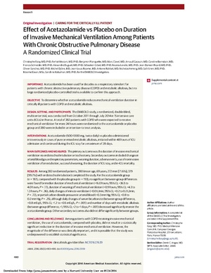 Faisy 2016 JAMA - Acetazolamide in Intubated COPD.pdf