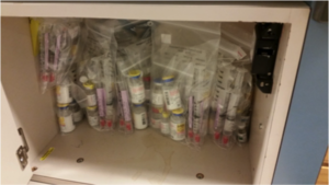 Inappropriate Drug Storage in RICU Cubby.png