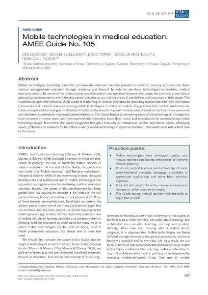 File:Mobile technologies in medical education AMEE Guide No 105.pdf