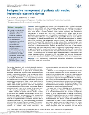 Perioperative management of patients with cardiac implantable electronic devices.pdf