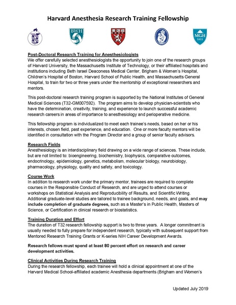 File:Program Announcement Research Training Fellowship for Harvard Anesthesiologists May 2021.pdf