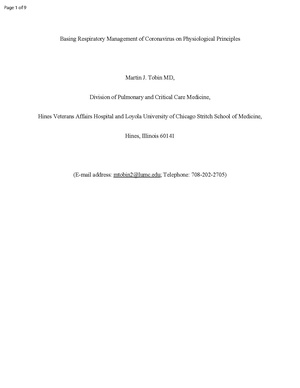 Respiratory Management of COVID and Physiology.pdf