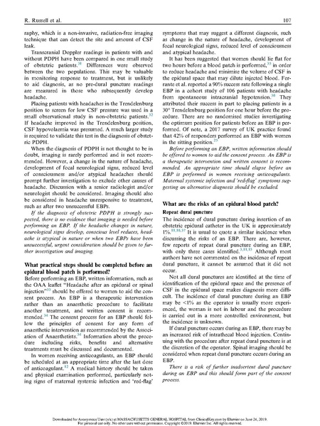 File:Russell, Treatment of obstetric post-dural puncture headache part 2.pdf