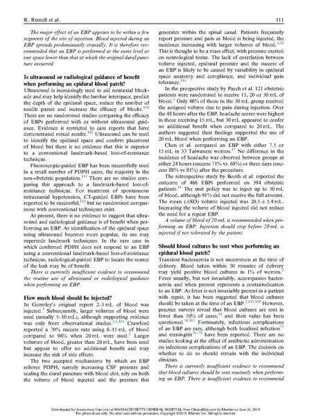File:Russell, Treatment of obstetric post-dural puncture headache part 2.pdf