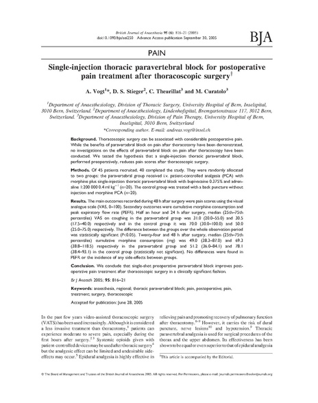 File:Single shot paravertebral block improves analgesia after thoracoscopic surgery (Vogt 2005).pdf